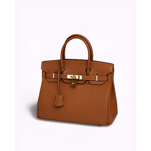 Dameshandtas – Echt leer – Luxe ontwerp – Gouden accenten