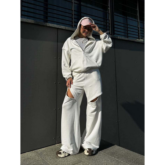 Loungeset voor dames – Modern uitgesneden ontwerp – Comfortabele losse pasvorm – Veelzijdige stijl