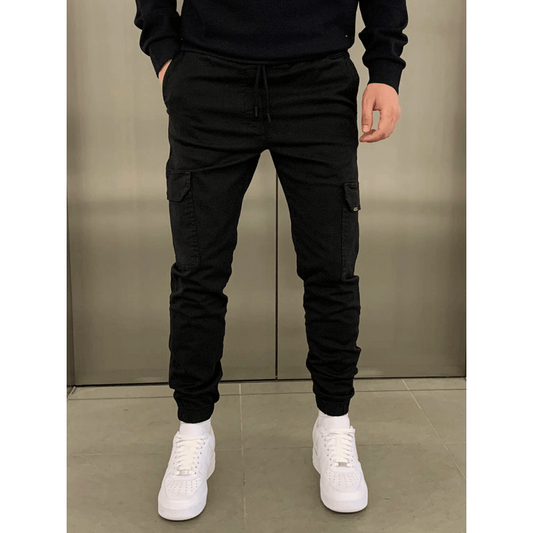 Joggingbroek voor heren – Cargo-stijl – Ademende stof – Verstelbare pasvorm