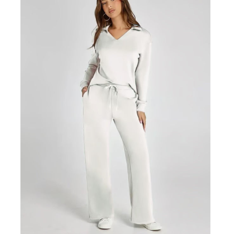 Damesoutfitset - Sportief sweatshirt - Relaxte pasvorm - Stijlvol en comfortabel