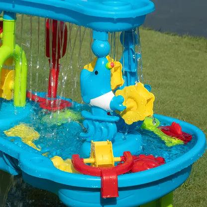 3-in-1 Speeltafel Kinderen voor Zand en Water met 15 Accessoires – Duurzaam en Veilig Buitenplezier