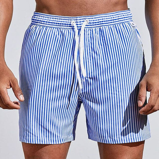 KORTE ZWEMSHORT MET CONTRAST - Blauw | België / Belgique