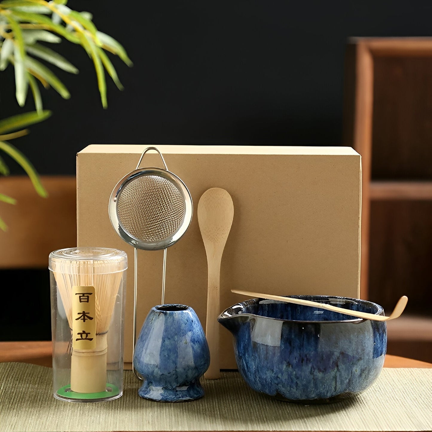 Matcha Set – Traditionele theeservice als cadeau, 6-delig voor de thee ceremonie van hoogwaardige materialen