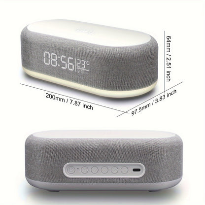 Wekker met draadloze oplader en nachtlicht