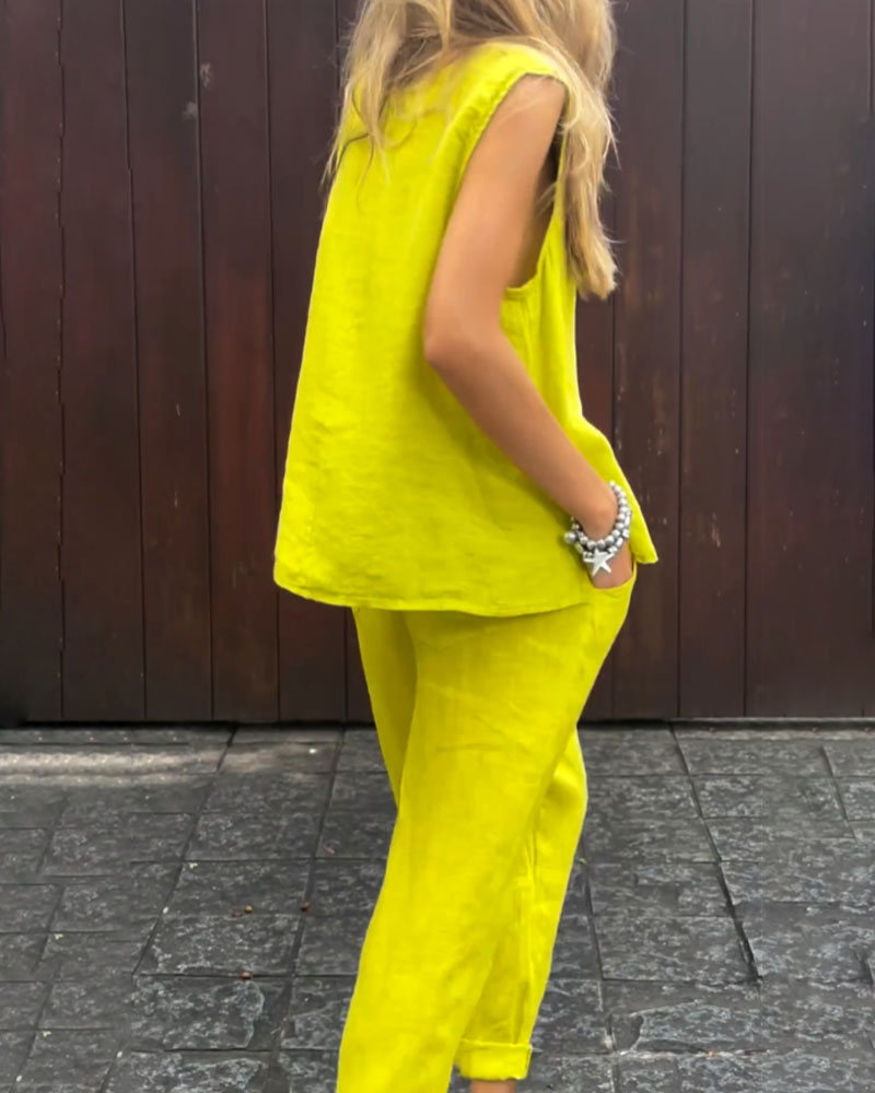 Comfortabele tweedelige outfit voor een moeiteloze stijl