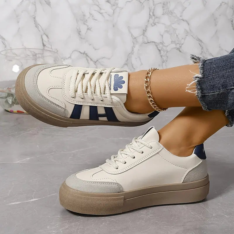 Dames Sneakers | Witte Sneakers Voor Stedelijke Activiteiten | Sarah-3