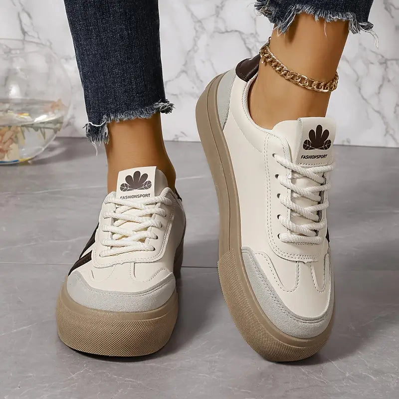 Dames Sneakers | Witte Sneakers Voor Stedelijke Activiteiten | Sarah-6