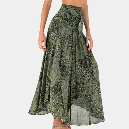 Variant image for Maxi Rok Dames met Vloeiende Pasvorm voor Elke Gelegenheid met Boho Stijl-3