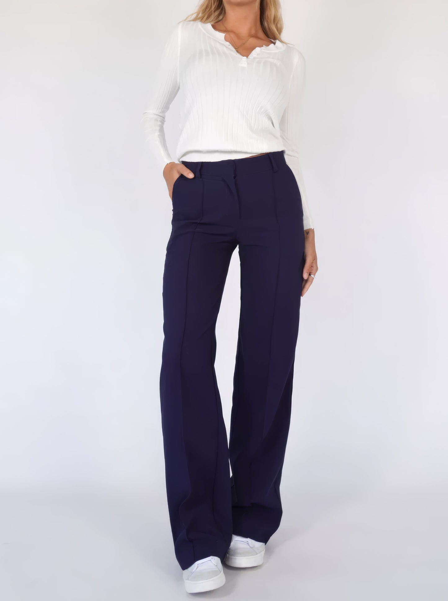 Wijde pantalon broek