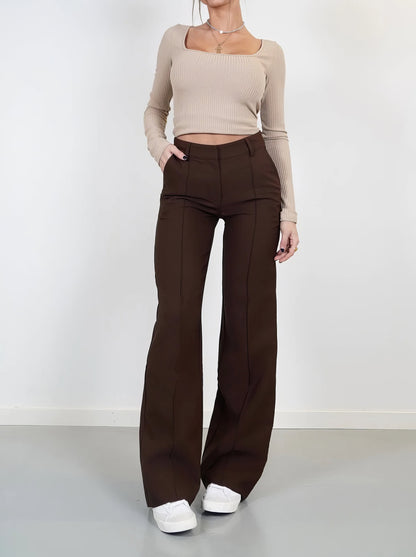 Wijde pantalon broek