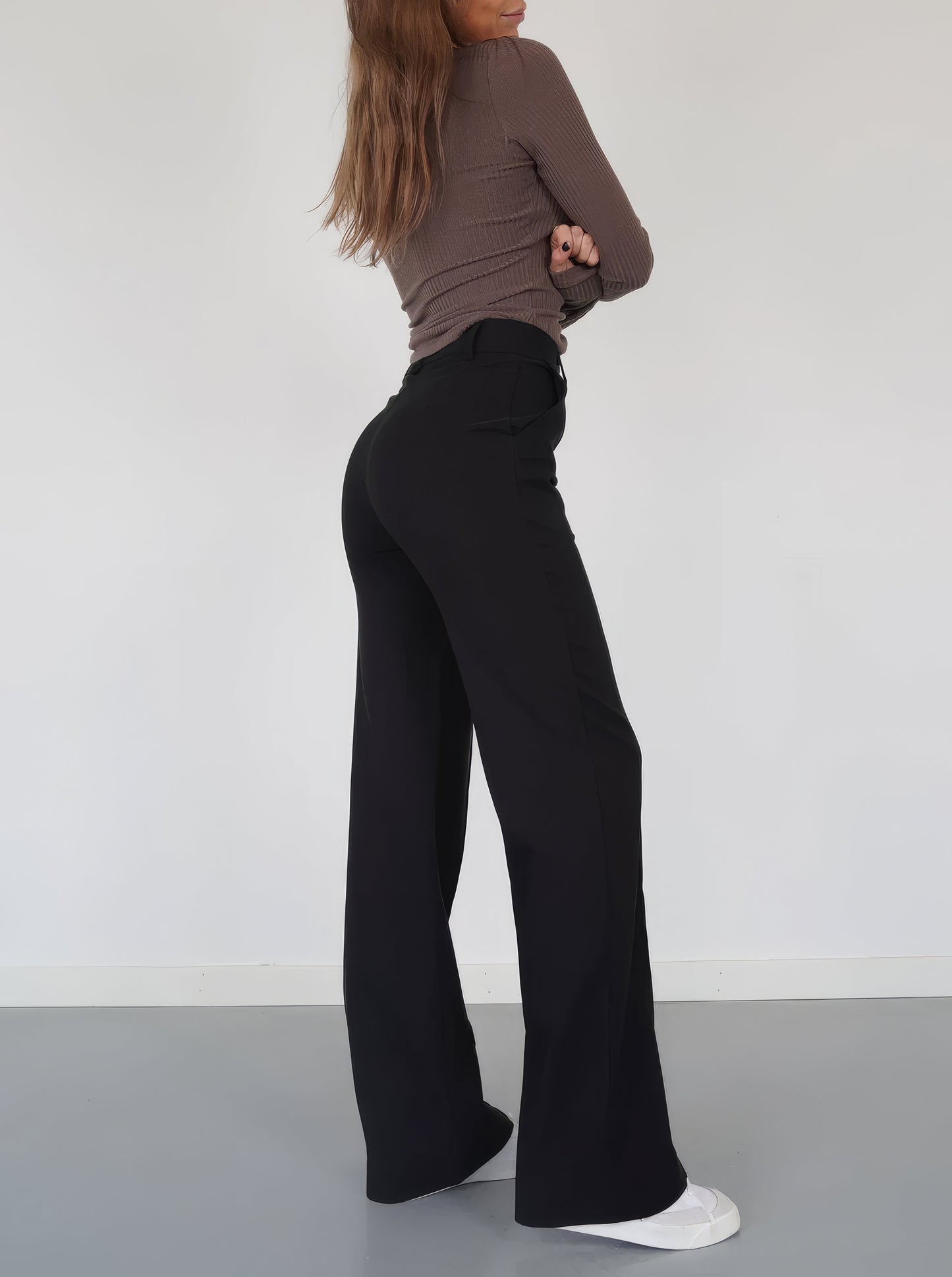 Wijde pantalon broek