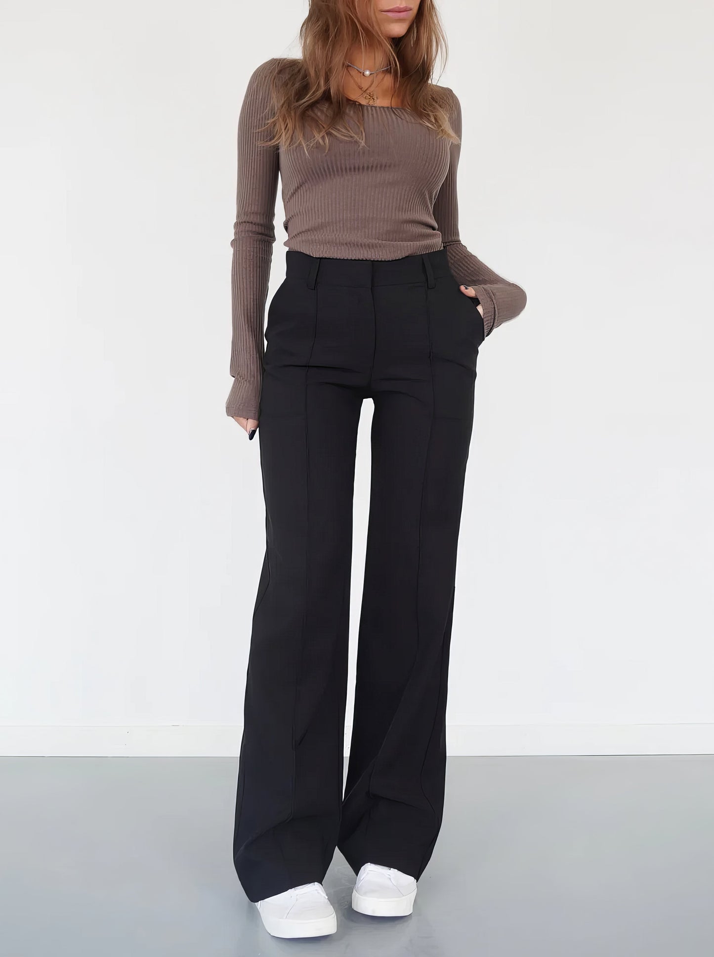 Wijde pantalon broek