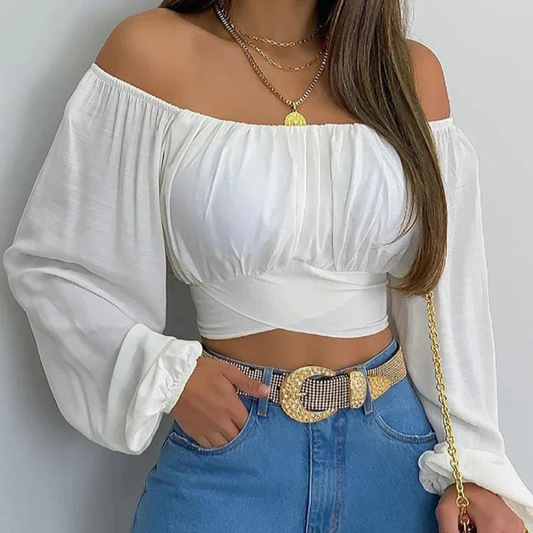 Variant image for Zwart Off Shoulder Blouse | Damesmode voor Lente en Zomer | Anna-22