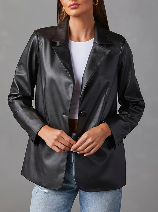 Zwarte Blazer met Knopsluiting – Elegant & Stijlvol voor Elke Gelegenheid